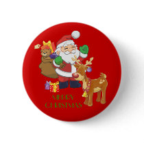 Santa & Reindeer buttons