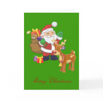 Santa & Reindeer cards by pixelholic Santa & Reindeer cards