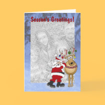 Santa reindeer frame template cards by graphicdoodles Santa reindeer frame template cards
