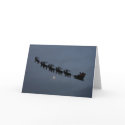 Santa & Reindeer Silhouette cards