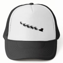 Santa & Reindeer Silhouette hats by I_Love_Xmas Santa & Reindeer Silhouette hats