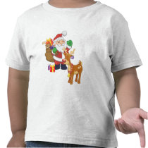 Santa & Reindeer t-shirts by pixelholic Santa & Reindeer t-shirts