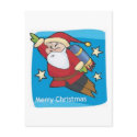 Santa Rocket postcards