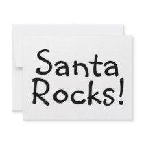 Santa Rocks 2 invitations