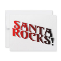 Santa Rocks 3 invitations by TeeZazzle Santa Rocks 3 invitations