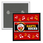 Santa Rocks Button