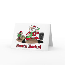 Santa Rocks card cards