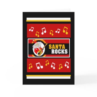 Santa Rocks Greeting Card card