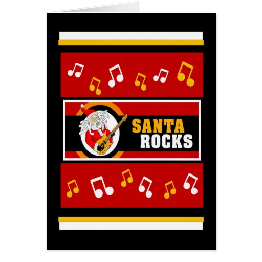 Santa Rocks Greeting Card
