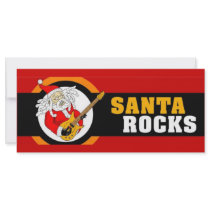 Santa Rocks Rack Card rack cards by CreatureCreations Santa Rocks Rack Card rack cards