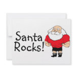 Santa Rocks Santa Custom Announcements