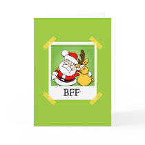 Santa & Rudolph BFF's Greeting Card