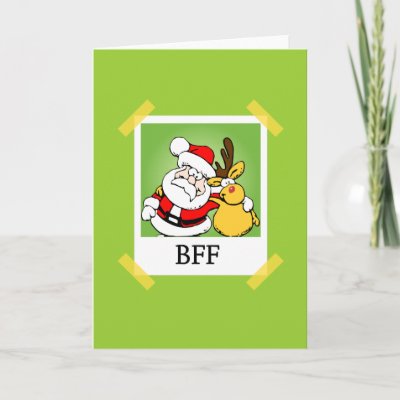 Santa & Rudolph BFF's Greeting Card
