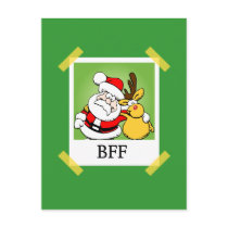 Santa & Rudolph BFF's postcards by custompro Santa & Rudolph BFF's postcards