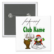 Santa & Rudolph Ham Radio Buttons