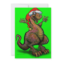 Santa Saurus Rex invitations