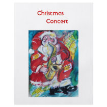 SANTA & SAX flyers by bulgan_lumini SANTA & SAX flyers