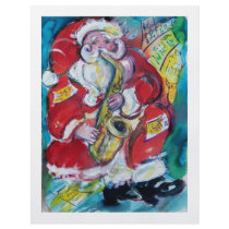 SANTA & SAX flyers by bulgan_lumini SANTA & SAX flyers