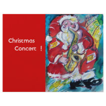 SANTA & SAX FLYER DESIGN