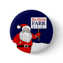 Santa Says Re-Elect a Progressive Congress buttons