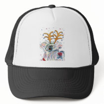 Santa Schnauzer Cap Mesh Hat