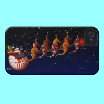 Santa & Seahorse Sleigh casemate cases