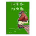 Santa Shitting Down Chimney---Christmas Card