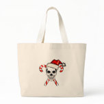 Santa Skull Tote Bag