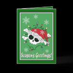 Santa Skull  Holiday Card
