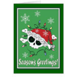 Santa Skull  Holiday Card