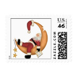 Santa Sleeping on the Job Postage postage