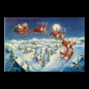 SANTA & SLEIGH by SHARON SHARPE posters by sharonsharpe SANTA & SLEIGH by SHARON SHARPE posters