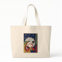 Santa Sleigh Illustration Merry Christmas bags by TeeShirtsTShirts Santa Sleigh Illustration Merry Christmas bags