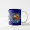 SANTA, SLEIGH & REINDEER by SHARON SHARPE mugs by sharonsharpe SANTA, SLEIGH & REINDEER by SHARON SHARPE mugs