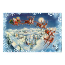 SANTA, SLEIGH  & SNOWFLAKES by SHARON SHARPE posters