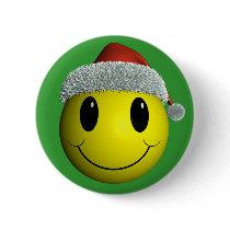 Santa Smiley buttons