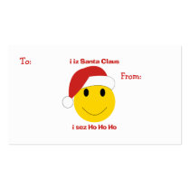 Santa Smiley Christmas cards and gifts. business cards by holidaywhimsy Santa Smiley Christmas cards and gifts. business cards
