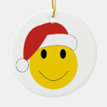 Santa Smiley Christmas tree ornaments