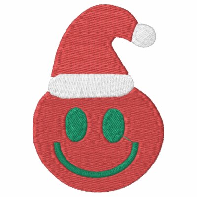 Santa Smiley Face with Hat Hoodie by naturetees