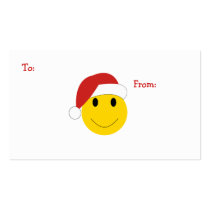 Santa Smiley Holiday cards and gifts. business cards by holidaywhimsy Santa Smiley Holiday cards and gifts. business cards