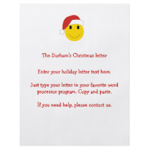Santa Smiley Holiday cards and gifts. flyers by holidaywhimsy Santa Smiley Holiday cards and gifts. flyers