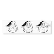 Santa Smiling bumper stickers by holiday_cheers Santa Smiling bumper stickers