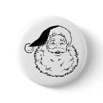 Santa Smiling Button