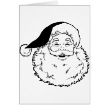 Santa Smiling Greeting Cards