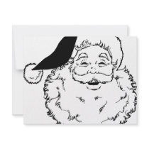 Santa Smiling invitations