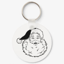 Santa Smiling keychains by holiday_cheers Santa Smiling keychains
