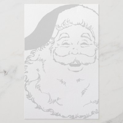 Santa Smiling stationery