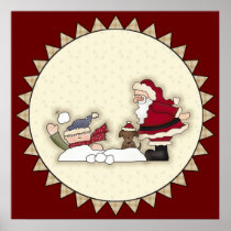 Santa Snowball Fight Poster