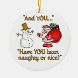 Santa & Snowman ornament, customize