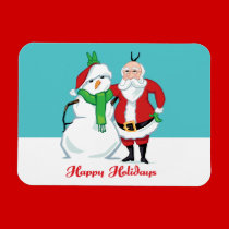 Santa Snowman Photo magnets